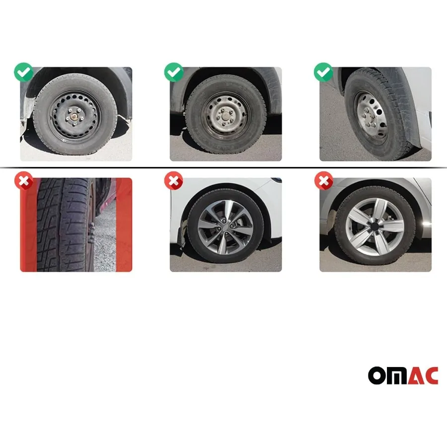 Hitam dengan Tutup Roda Hitam 16 Inci Set 4 Tapas para Rines 16 Premium Wheel Covers 16 Inch R16 Rim Cover Set Snap On Durable C