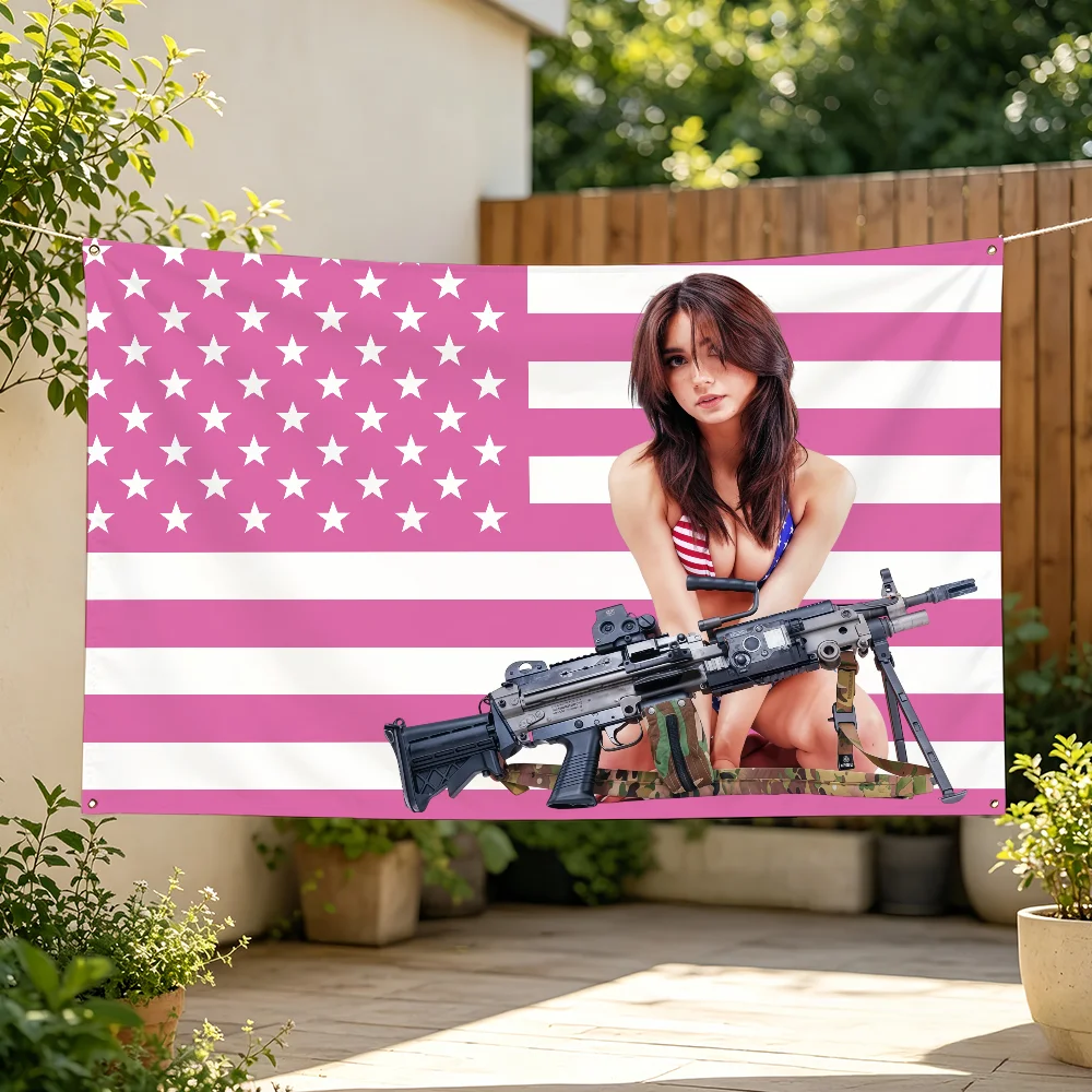 Wo Ater Dark Hailey Lujan Flag Banner For Sports Matches Games Parade Rally Holiday Festival Backyard Balcony Club Bar Decor
