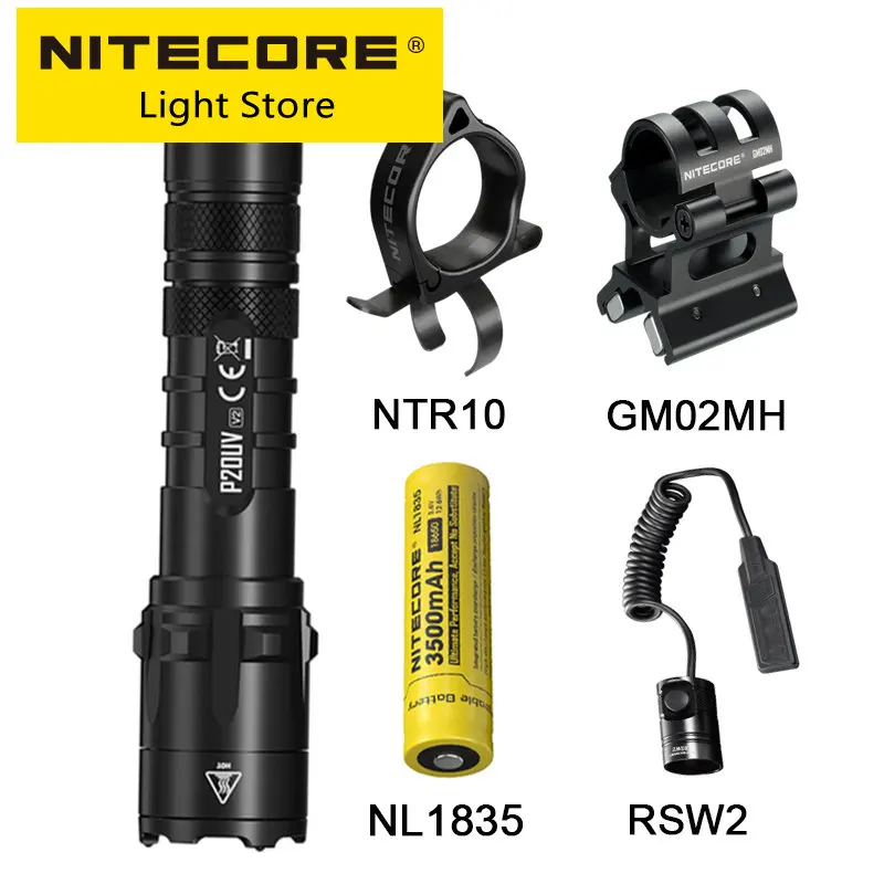 

NITECORE P20UV V2 Tactical Flashlight 1000 Lumens18650 Led Ultraviolet Outdoor Camping Torch Light Lantern Spotlight