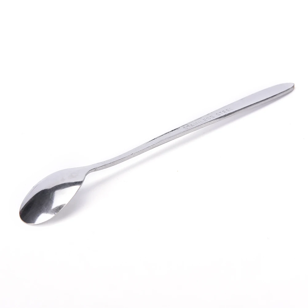 1pc Horn Spoon Medicinal Ladle With Spatula Length 200mm Laboratory Supplies