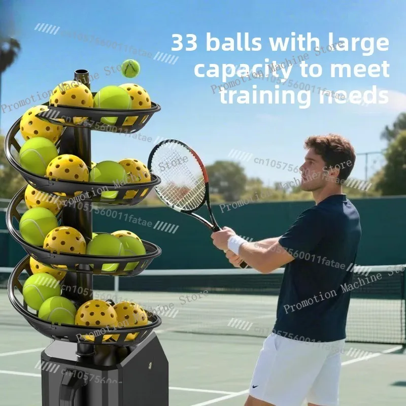 آلة رمي الكرة العالمية للتنس، جهاز تحكم عن بعد، آلة تدريب كرة المدرب، حزام واحد، شبكة الصيد