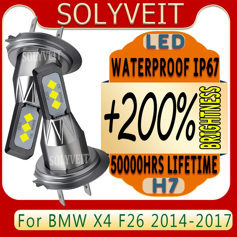

Clear Illumination Waterproof Design Quick Installation Shockproof H7 477 LED Headlight For BMW X4 F26 2014 2015 2016 2017 2017