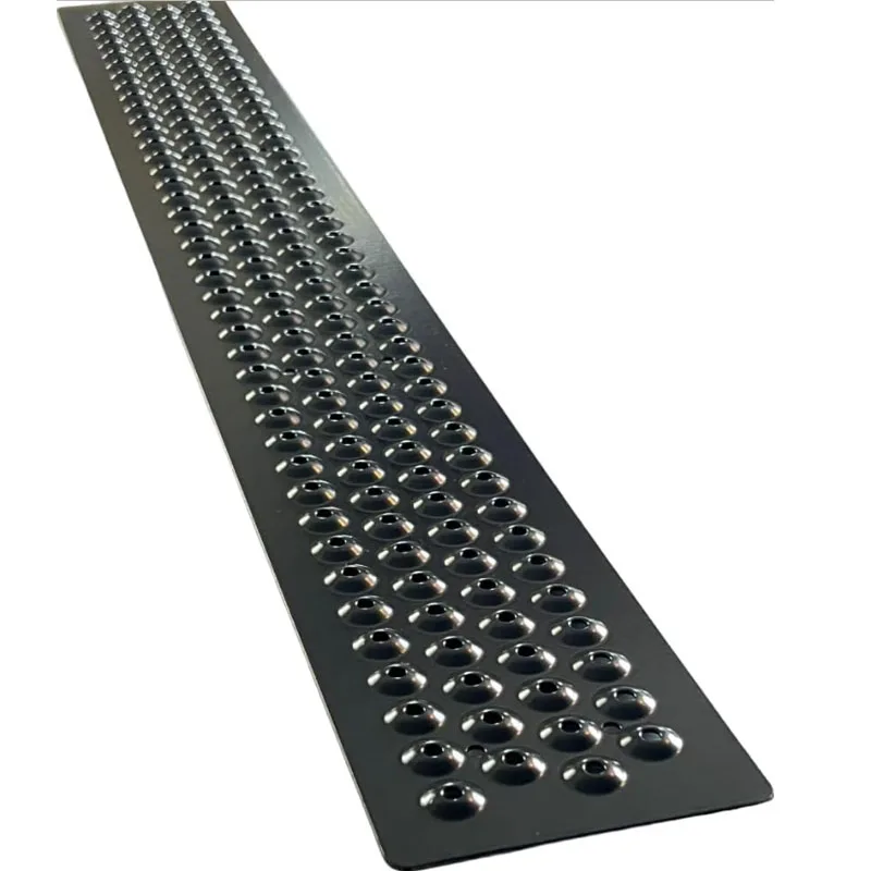 Ladder Stair Treads Non Slip Outdoor Aluminum Anti-Slip Stair Strip Weather-Resistant Safety on Slippery Stairs Includes Screws