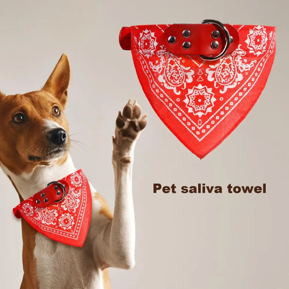犬と猫のためのエスニックスタイルの唾液ワイプ,調節可能なネッカチーフ,バンダナの襟,ペットのよだれかけ,スタイリッシュなアクセサリー