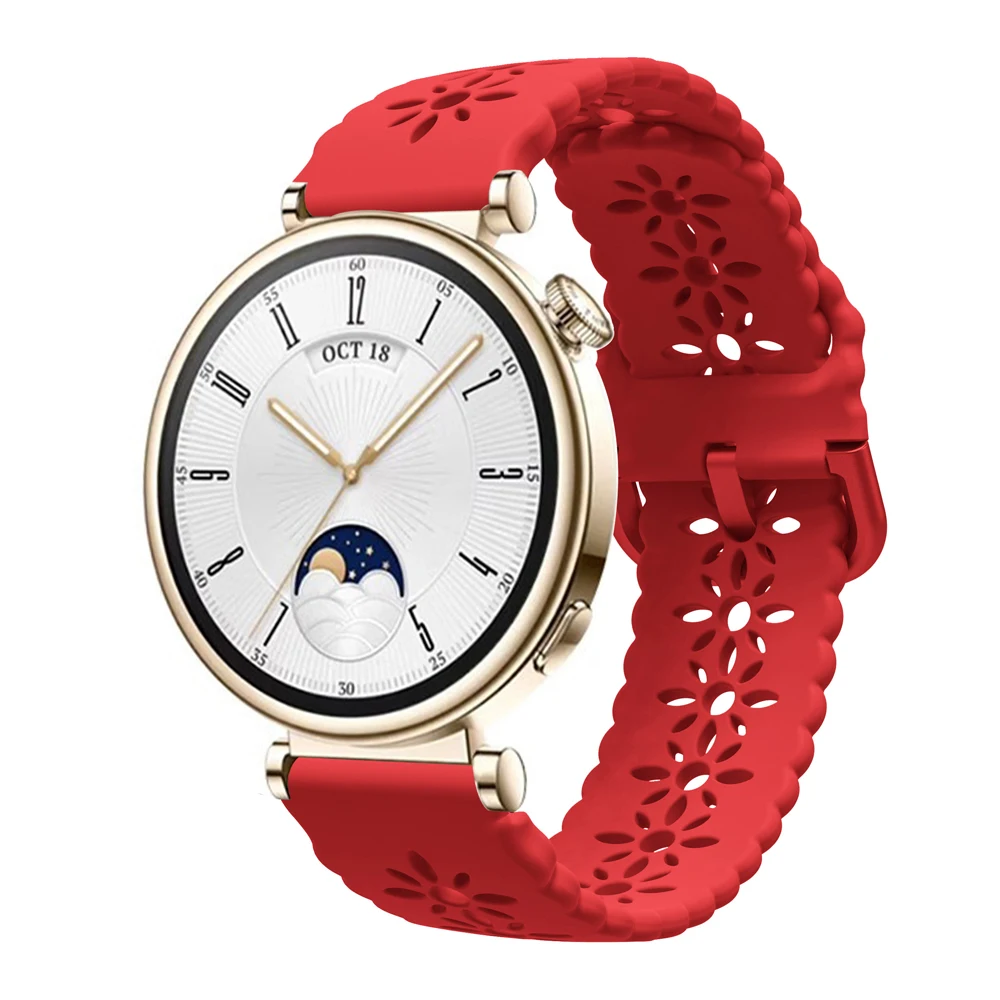 화웨이 워치 GT 4 용 레이스 실리콘 시계 밴드, Garmin Vivoactive 3S 4S Venu 3S 2S/Active S 팔찌 밴드, 18mm, 41mm, 신제품