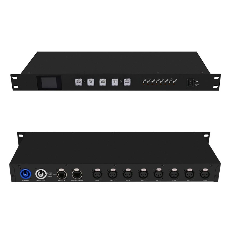 LEDartnet protocol supports DMXSPI transmission Wumei lighting network expander console 256 remote