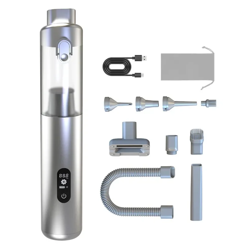 V28S Portable Car Vacuum Cleaner High Power Handheld Auto Dust Collector for Home and Vehicle Interior Cleaning Wireless