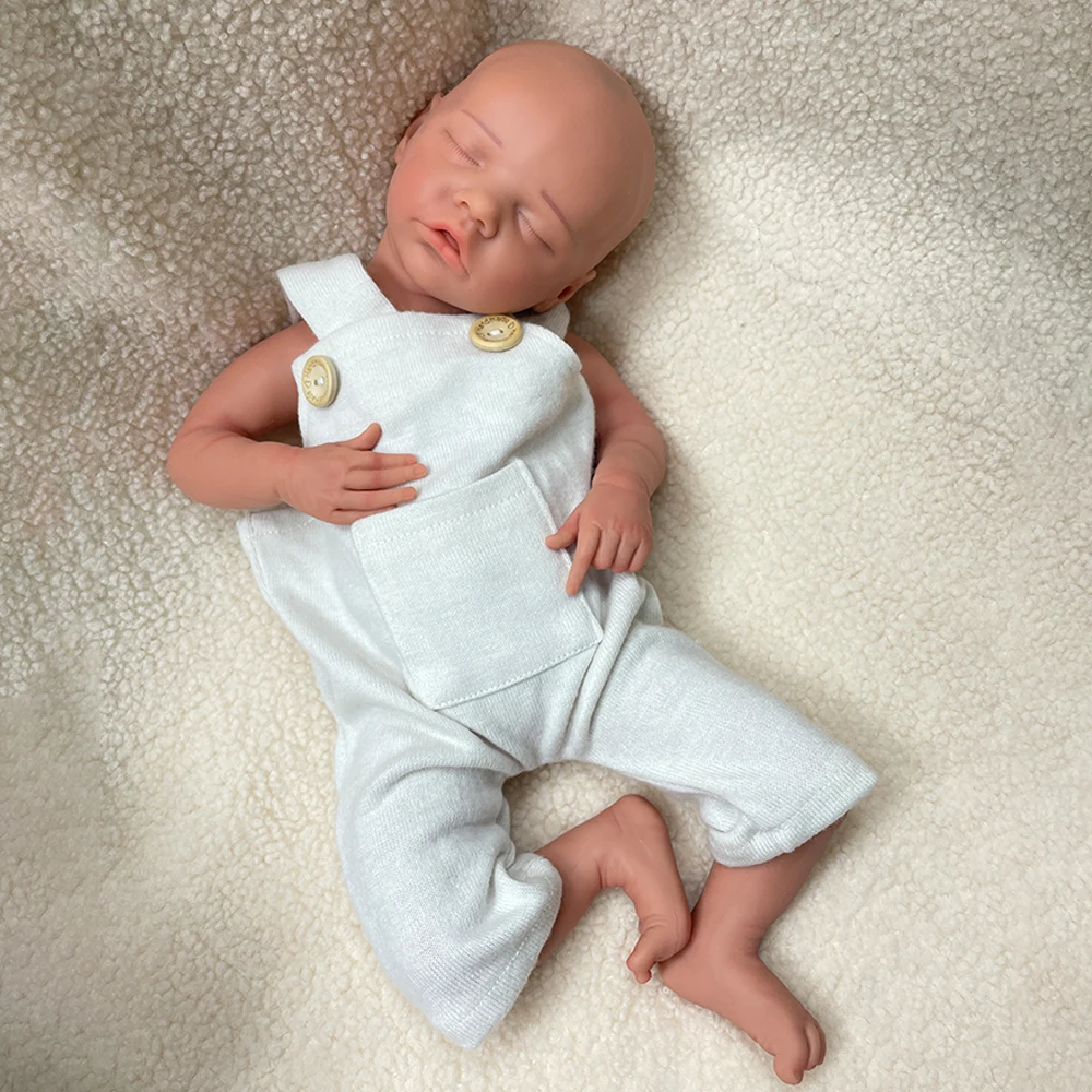 دمى تولد من جديد مصنوعة يدويًا من السيليكون لعام 100% للتأمل وإعادة التأهيل مقتنيات ناعمة لحديثي الولادة دمية أطفال مقاومة للماء #4