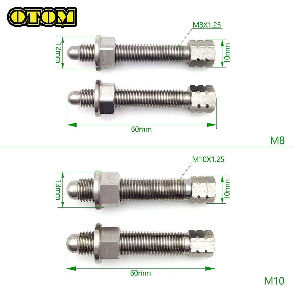 Motorcycle Universal M8 M10 Chain Adjuster Bolt Stainless Steel For KTM CRF YZF KXF RMZ 125 250 300 350 450 Pit Dirt Bike Part