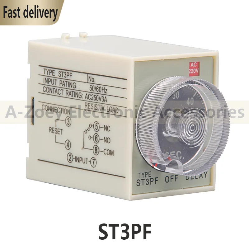 New Original ST3PF 10S AC220V power failure delay time relay