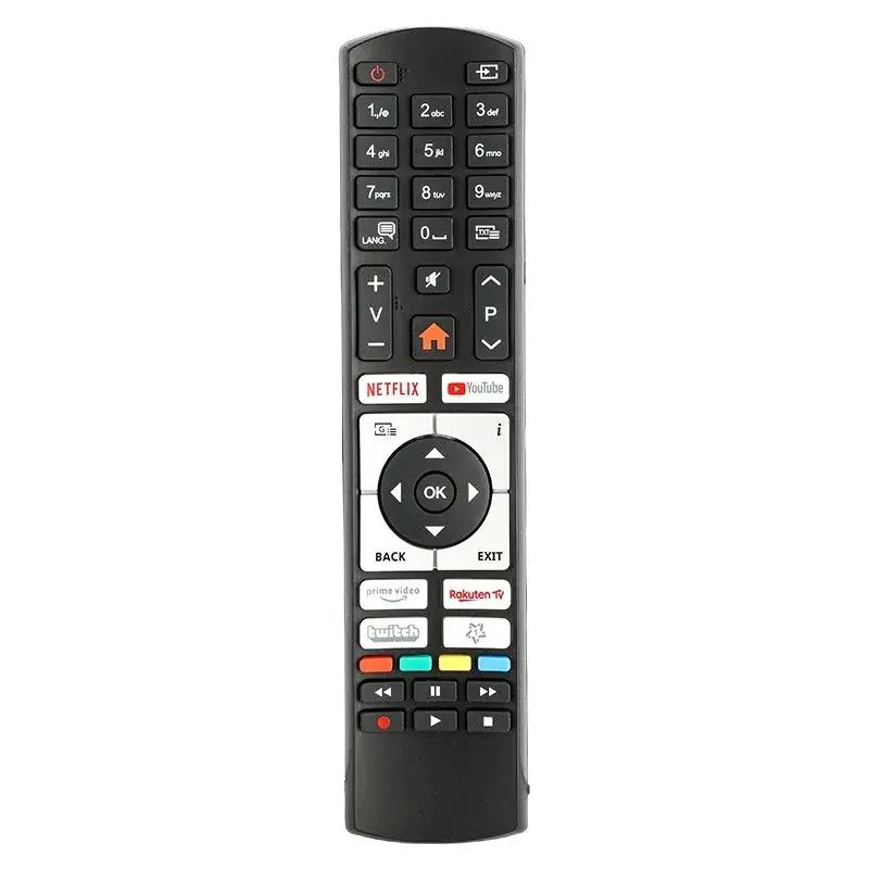 

RC4518P For Telefunken Remote Control Replacement With NETFLIX YouTube PrimeVideo Twitch Buttons, For Telefunken TV 42FG7450