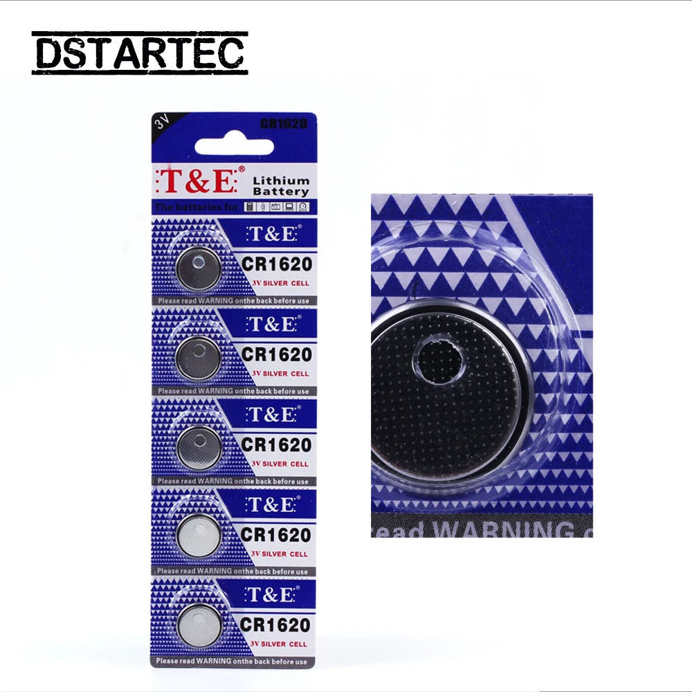5PCS-25PCS Baterai Tombol Lithium 3V CR1620 DL1620 BR1620 ECR1620 5009LC LM1620 CR 1620 KCR1620 30MAh Baterai Jam Tangan Sel Koin