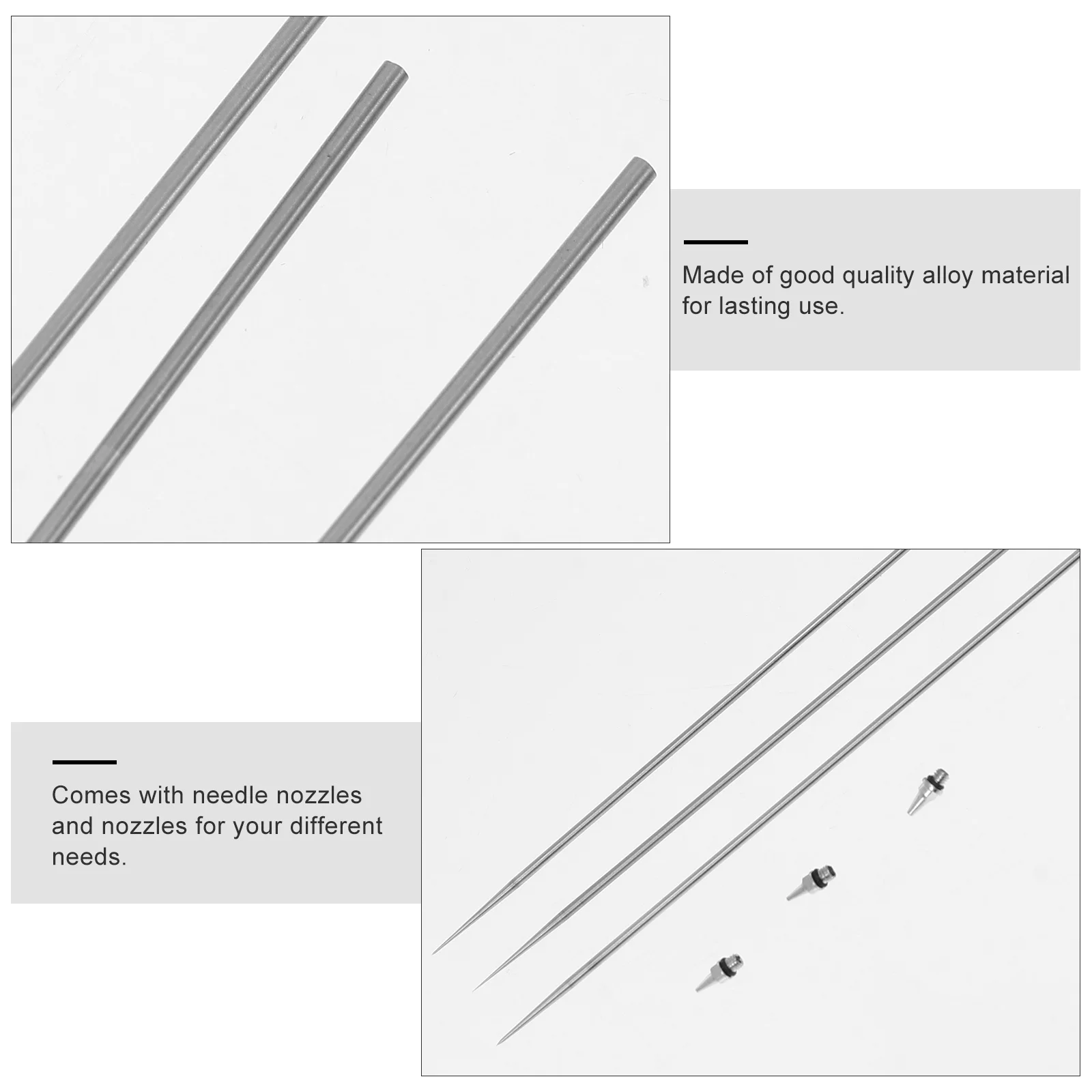 

6Pcs Airbrush Needle Nozzle Replacement Set Alloy Parts for Airbrush Sprayer Repair Painting Accessories Air Brush Painting Kit