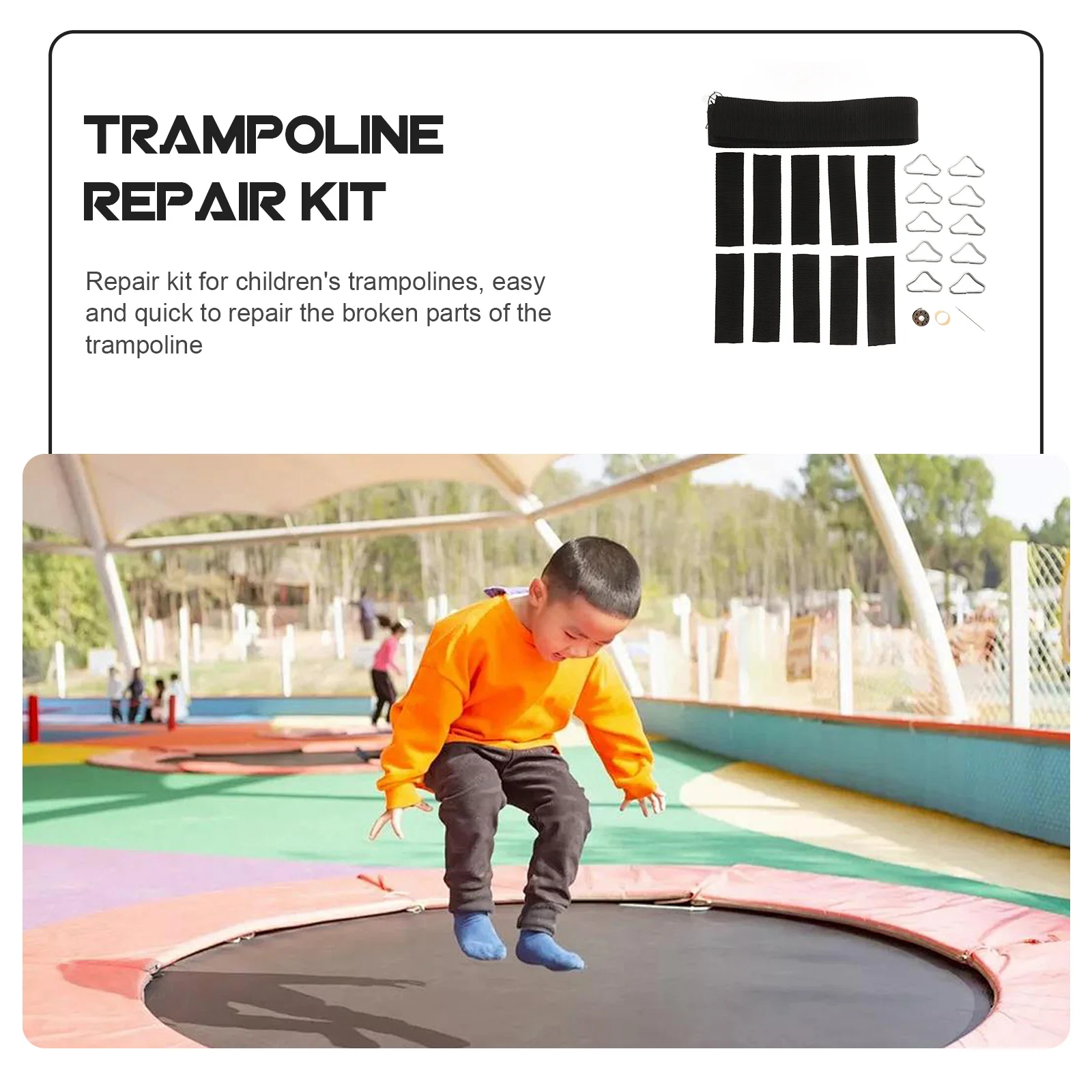 

1Set Trampoline Replacement Triangle Rings Metal Durable Cold Resistant Parts for Outdoor Jumping Accessories Trampoline Parts