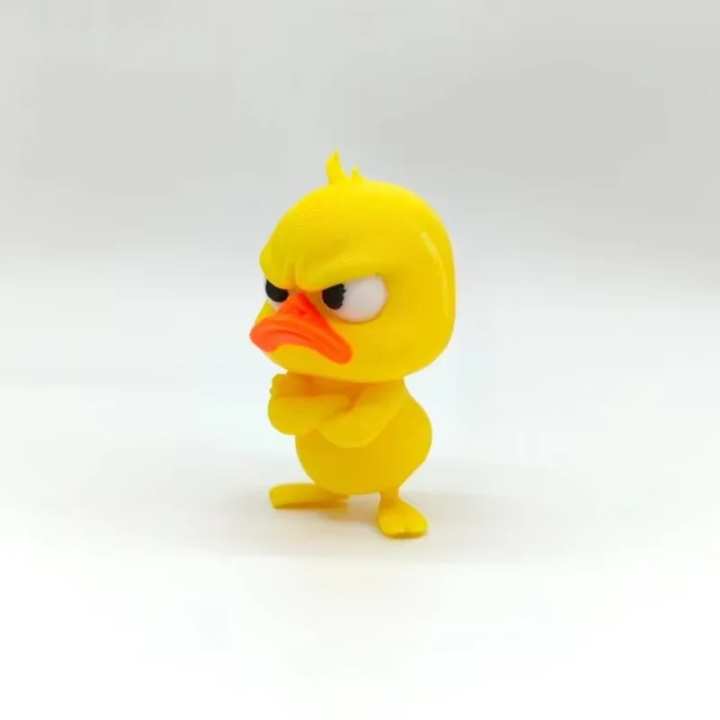 

1Pcs Angry yellow duck statue, angry white eyed funny duck, humorous indoor and outdoor home decoration, and car decoration