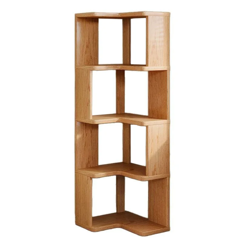 

Solid wood, corner, bookshelf, living room, corner, locker, floor, simple