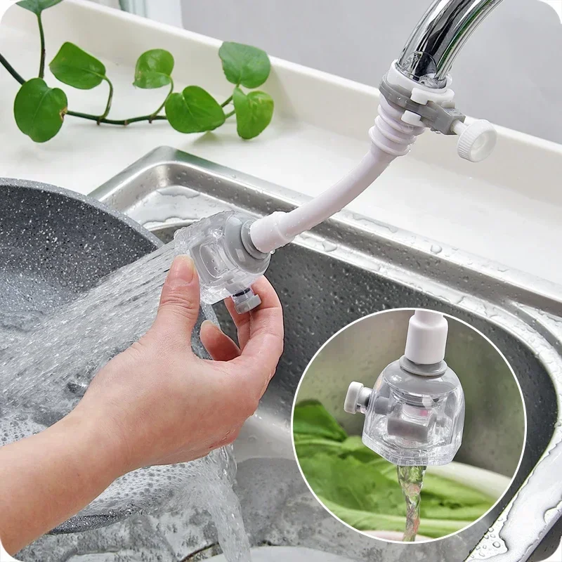 360 Rotatable 2 Modes Bubbler Water Saving High Pressure Nozzle Filter Tap Adapter Faucet Extender Bathroom Kitchen Accessories