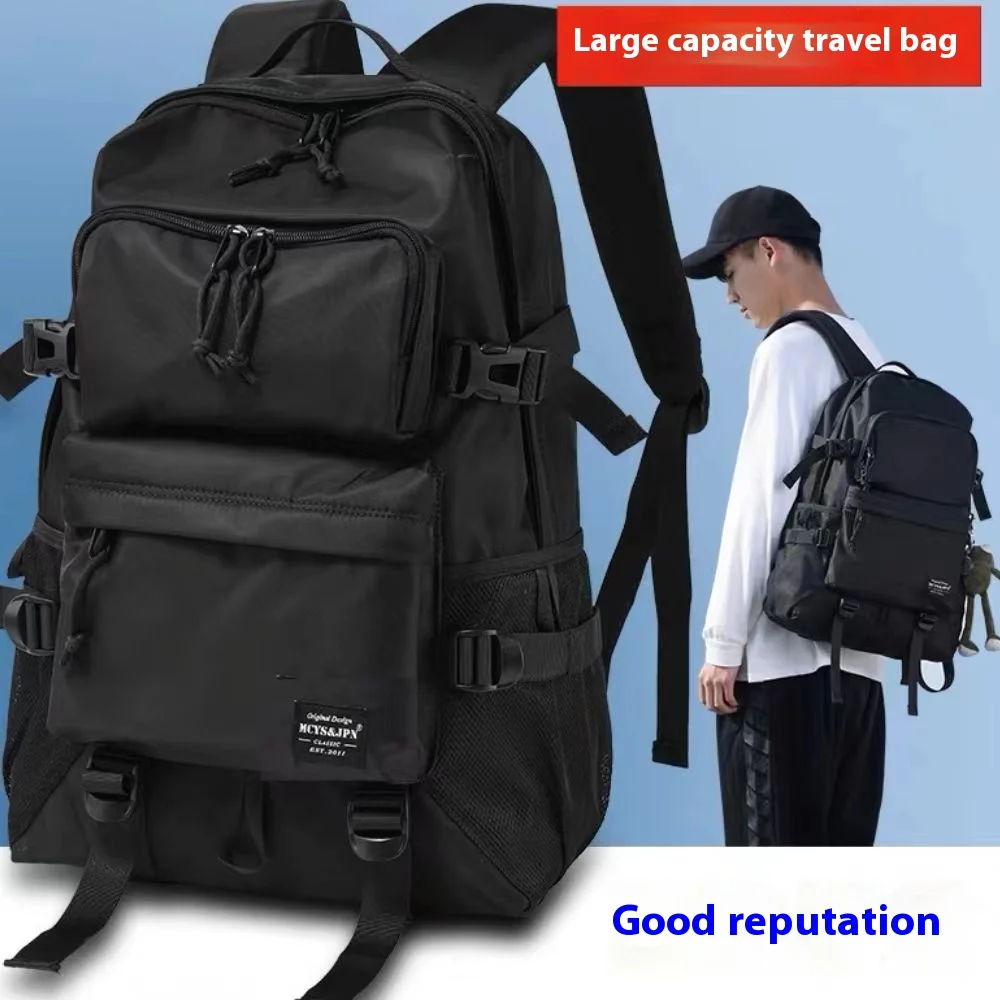 Fashionable flip top men's backpack, trendy backpack, large capacity outdoor leisure backpack, short distance travel backpack, m