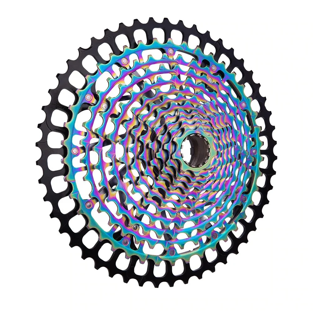 Mountain Bicycle Parts, 12 Speed, 9-50T, Freewheel, Ultimate XD Cassette, Rainbow for SX, NX, GX, XX1, XD