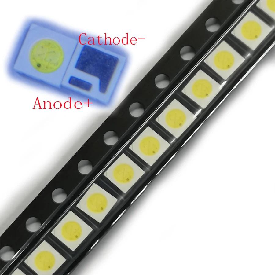 500PCS/Lot SMD LED 3030 6V 1.8W Cool White High Power For TV Backlight Strips Application