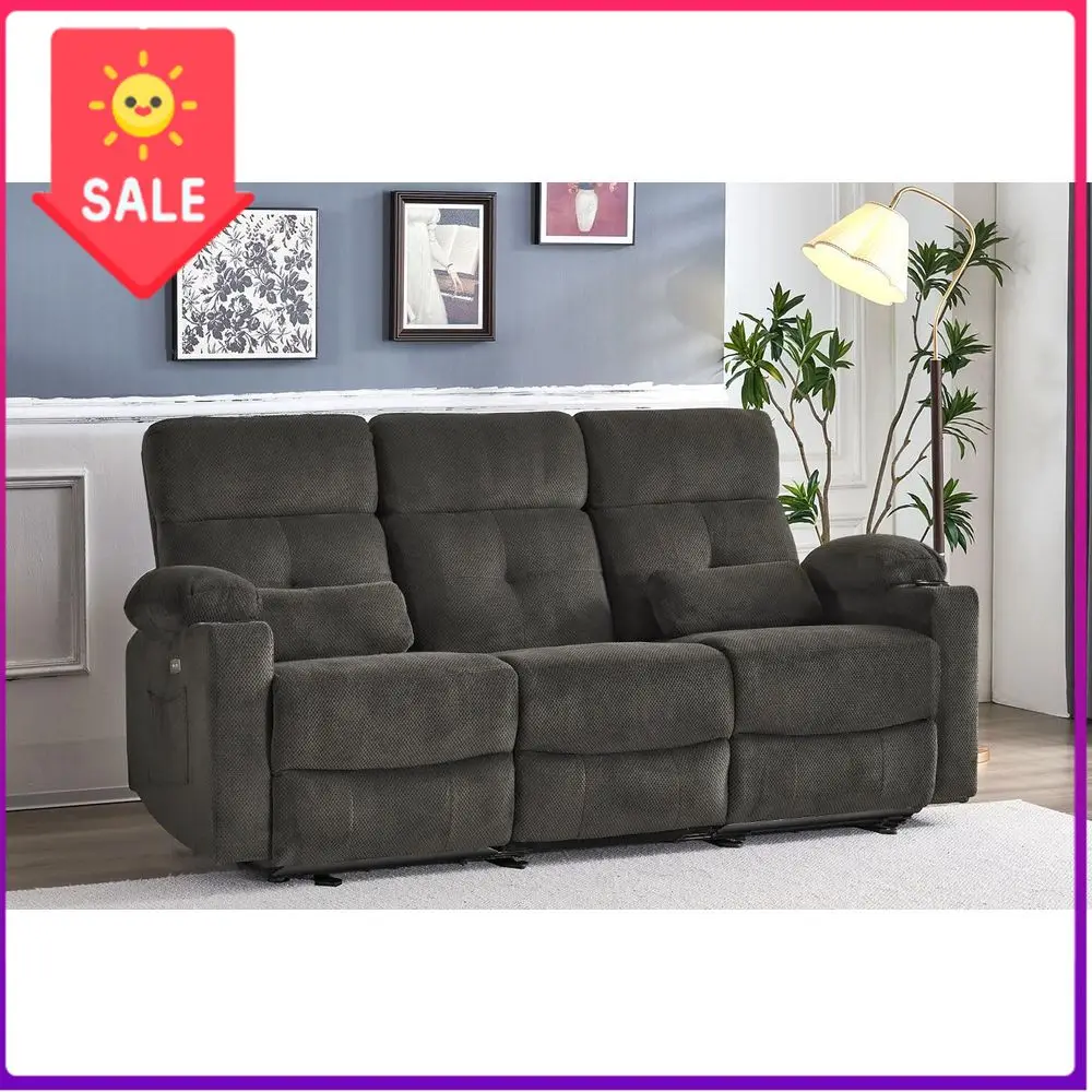 

Бестселлер: 3-местный диван-реклайнер с функцией облегания к стене, подогревом, массажем, USB-портами и подстаканниками