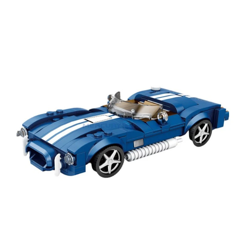 Blue Cobra Super Sports Building Blocks New Racing Car MOC 812 Model Bricks High Tech Set Furious DIY Toy for Children Boys Gift