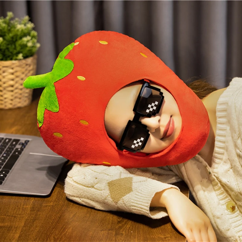 Cute Strawberry Headgear Performance Prop Photography Artifact Funny Headgear Cartoon Fruit Hat