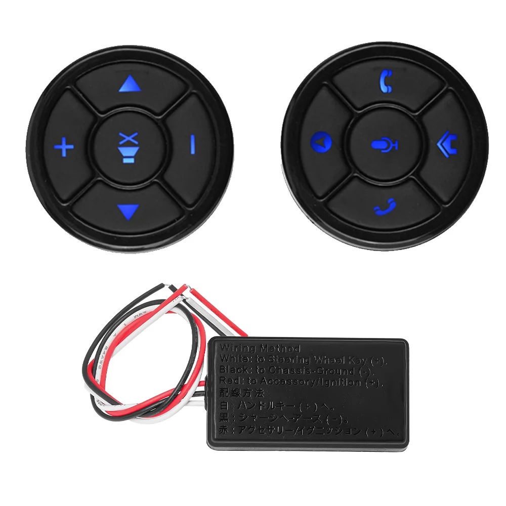 10 Keys Multi-function Steering Wheel Button Wireless Remote Controller Media for Car Steering Wheel Control Media Remote