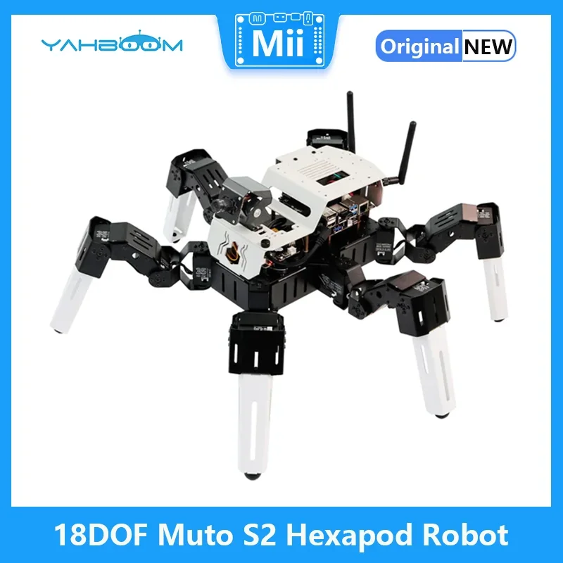 

Yahboom Hexapod Robot Kit for Raspberry Pi 4B and Jetson NANO with 18PCS Servo Spider Robot Bionic Toy AI Visual Recognition