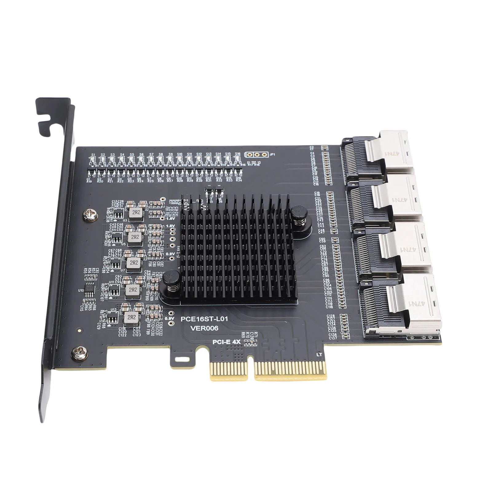 

Карта расширения PCIE 3.0 X4 PCIE — 4-портовый адаптер MINI SAS SFF 8087 Карта расширения PCIE 3.0 X4 Поддержка системы Win 10 11 2003