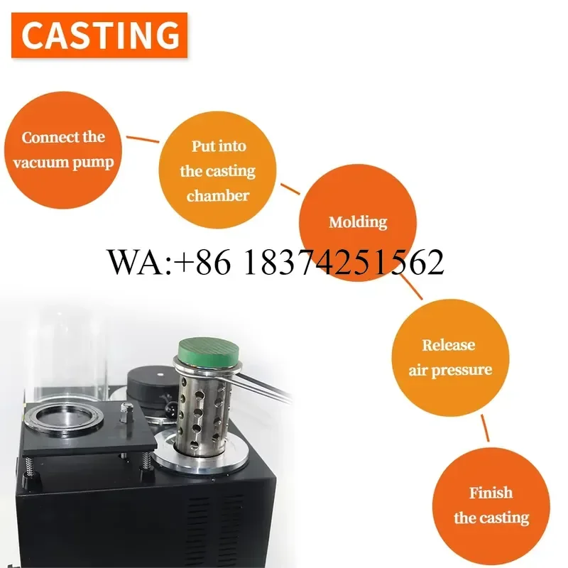 Wmwmnu for Cast Vacuum and Melting Digital Display High Temperature Refining Precious Metal Jewelry Casting Tool