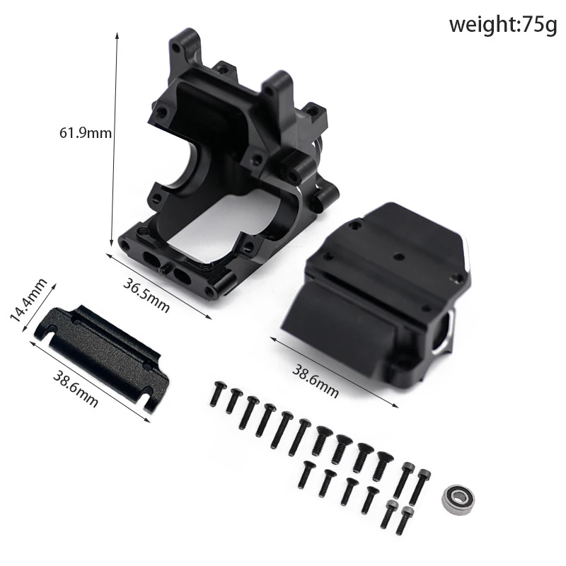 New Metal Aluminum Alloy Front&Rear Universal Gearbox for Arrma Kraton Typhon Talion Limitless RC Car Upgrade Parts