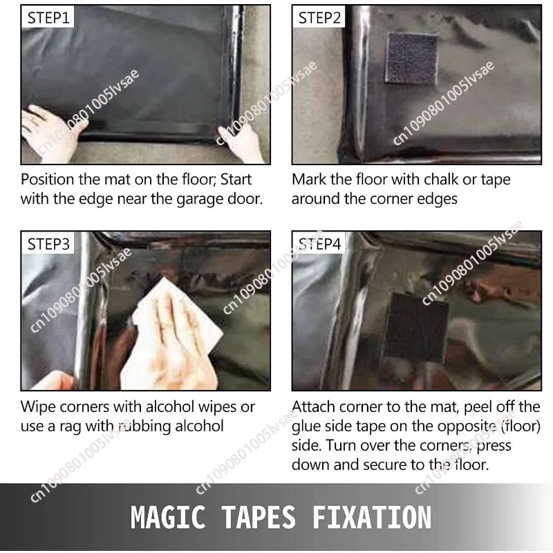 Durable Waterproof Wash Pads Car Wash Water Containment Garage Mats for Garage Floor