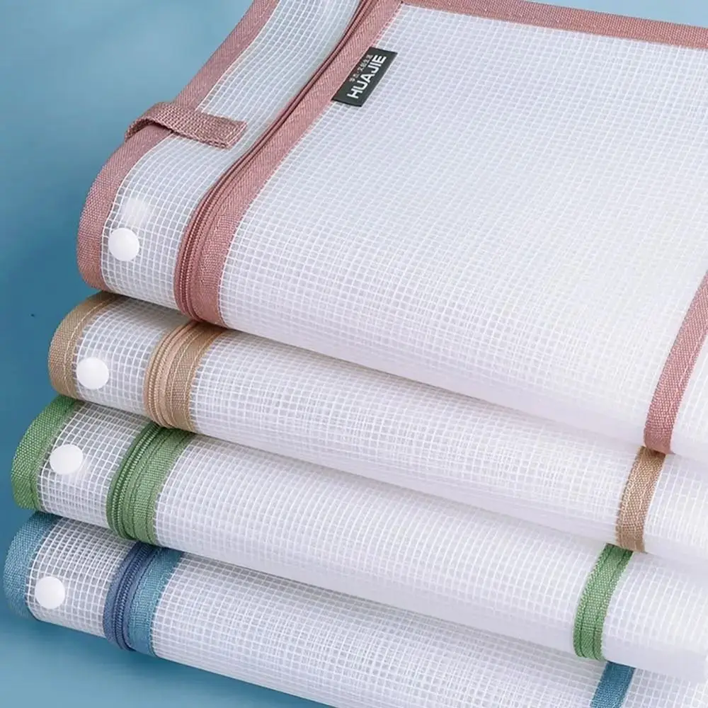 Thickened Test Paper Storage Bag Double-layer Partition with Double-Sided Label File Folder Bag Portable Large Capacity