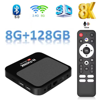 Q96 H-THINK M200 Android 14 Smart TV Box Allwinner H313 4G 5G Wifi 6BT5.0 Voice remote 4K 8K HD 8GB 128GB iptv