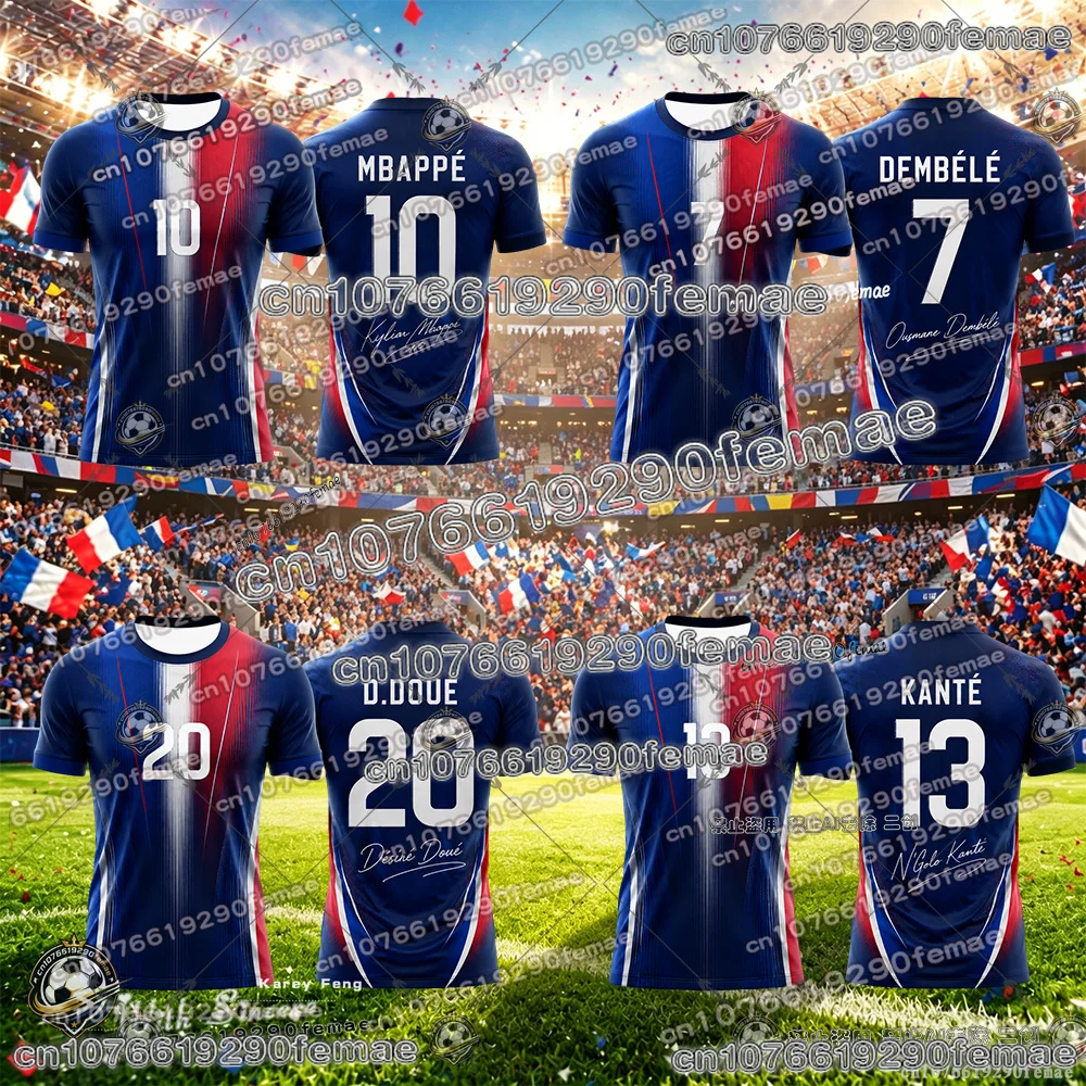 2026 France Special Collectible Edition Football Jersey Lightweight Quick Dry Soccer Training Shirt Outdoor Sports Top