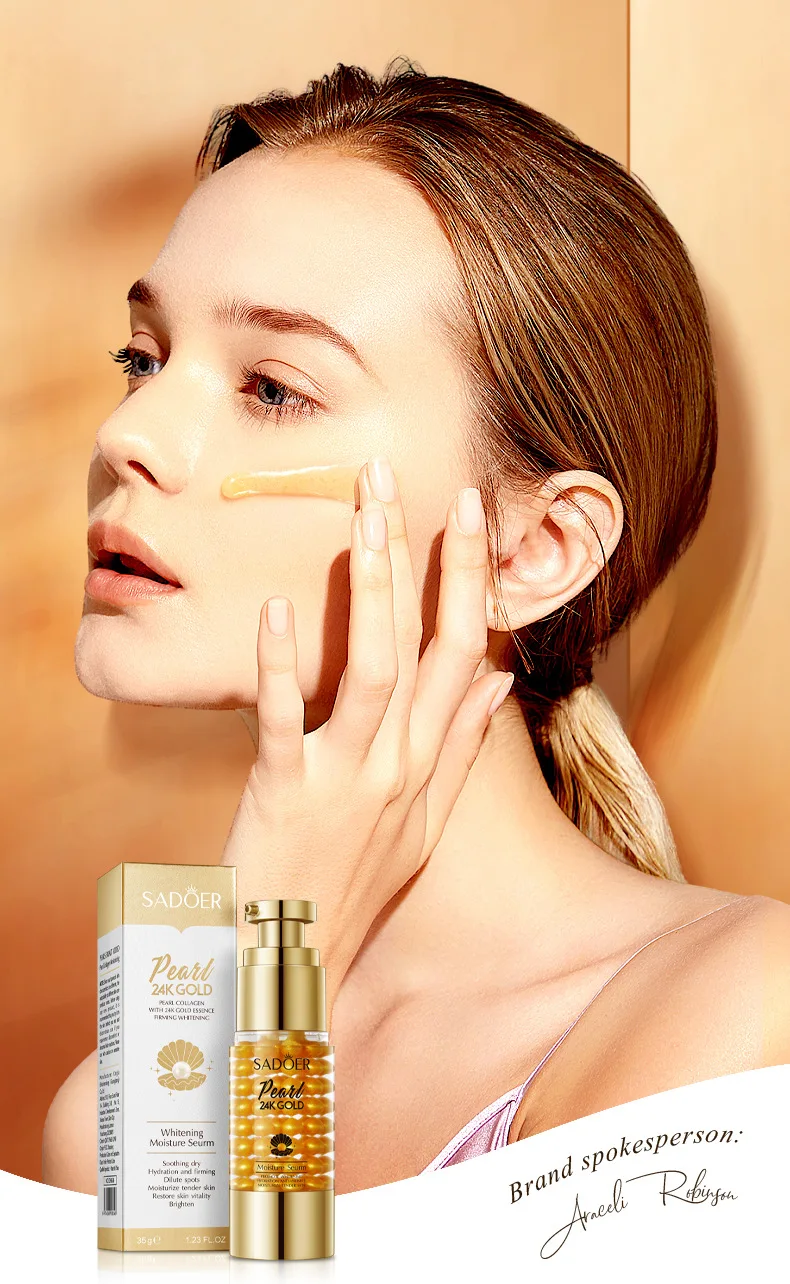24K Golden Pearl Collagen Whitening and Moisturizing Face Essence