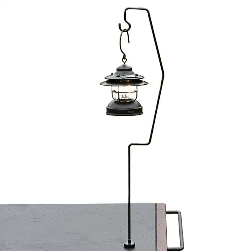 

Portable Light Pole Stand With Pole For Lantern Light Lightweight Versatile Portable Folding Holder For Tent Grill Picnic