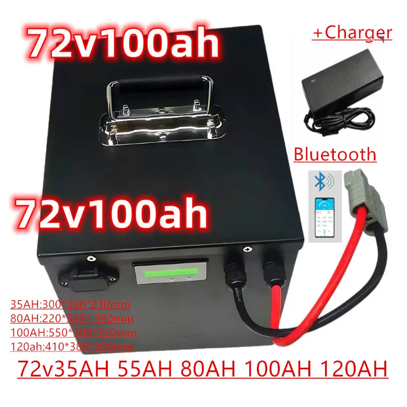 

GLT 72V 35AH 55AH 80AH 120AH Lifepo4 ion battery energy storage BMS 2000W-7000W motorcycle electric car electric forklift