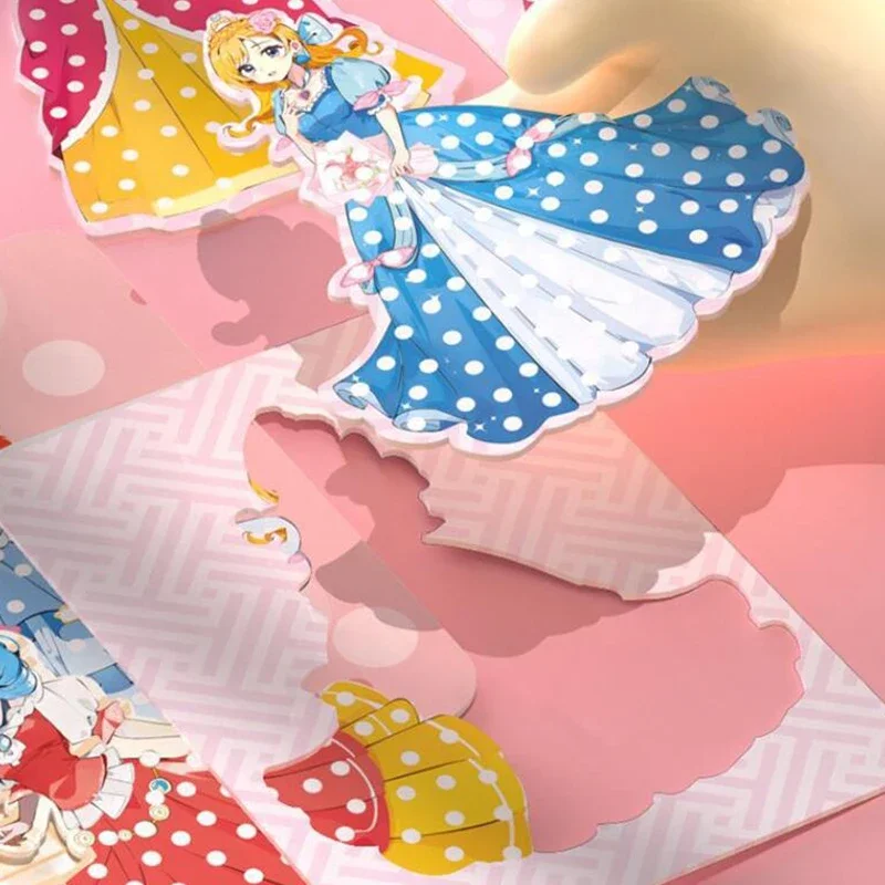Puzzle Puncture Painting with 3 Princess Board Stickers - Fabric Poking Art DIY Gifts for Kids Birthday Easter Age