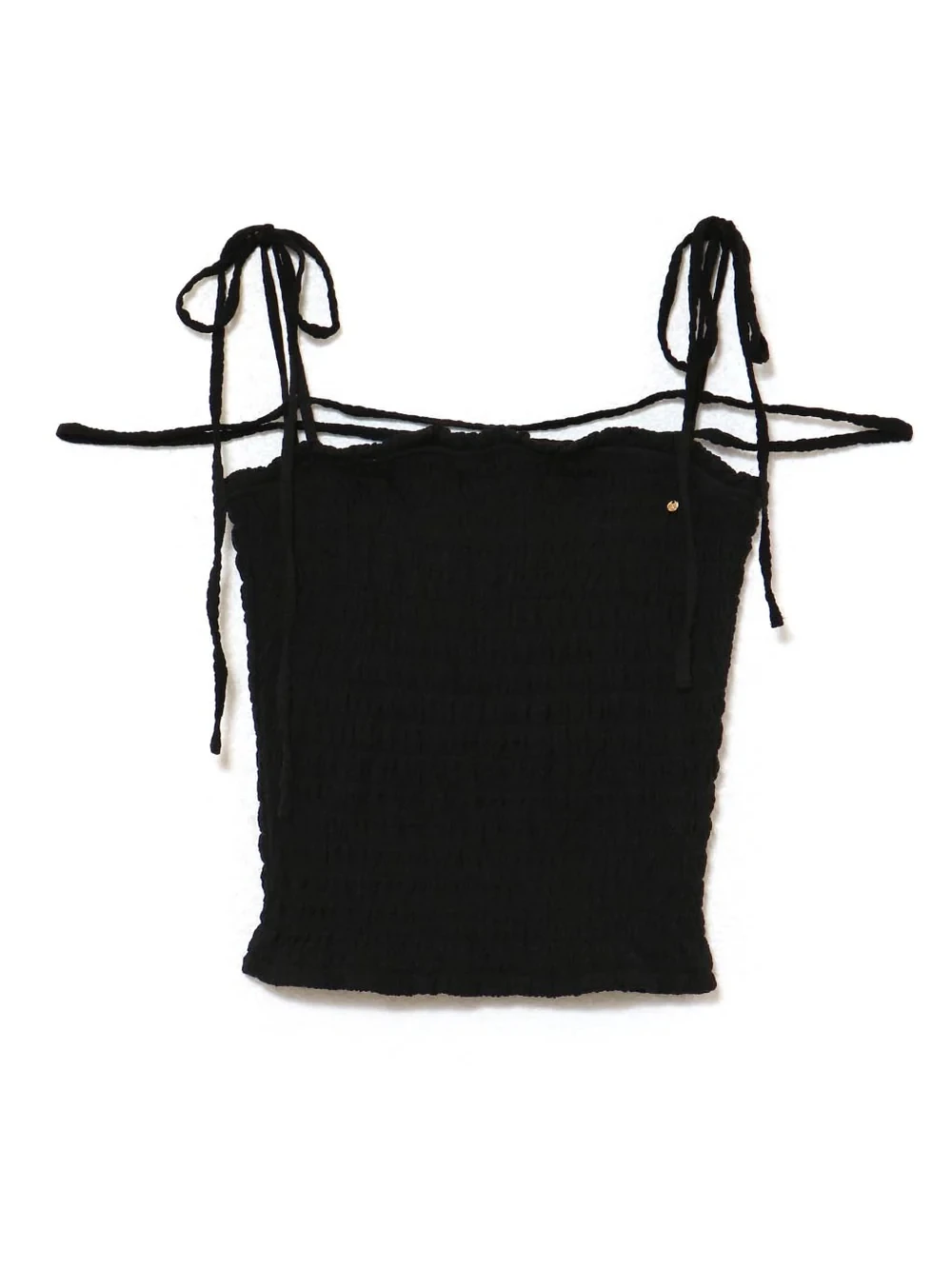 

Lace-up Casual Tops for Women 2025 New Summer Tank Top Ladies Camisole Japanese Style Simple Pleated Strap Short Sleveless Tees