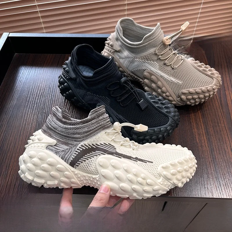 

Мужские повседневные дышащие кроссовки Fly Knit, обновленная версия, весна-лето, низкие, на шнуровке, с круглым носком, для активного отдыха