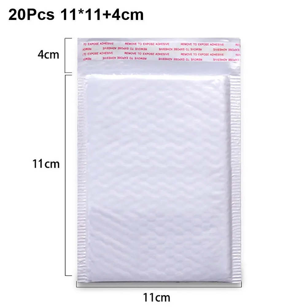 20Pcs New Soft Foam Envelope Bags Waterproof Self Sealing Bubble Mailers Bubble Padding Bubble Mailing Bag Shipping Packaging