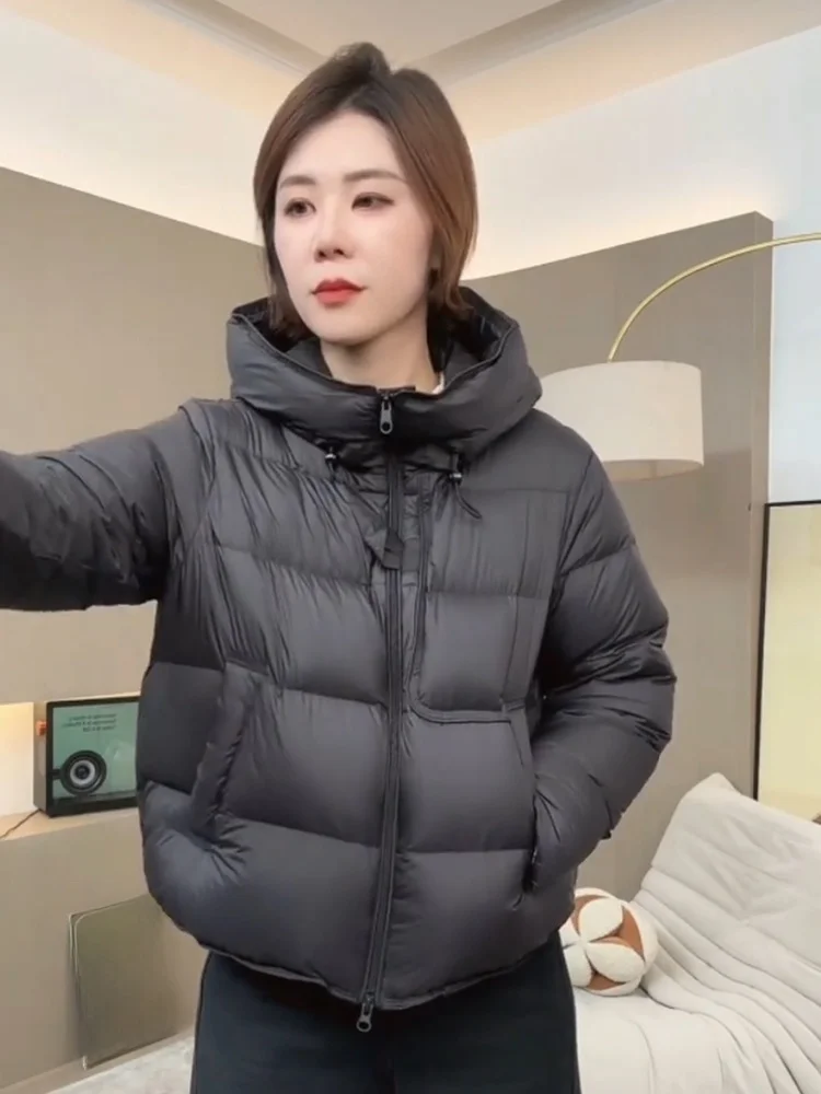 

Korean Style Women's Puffer Jacket Hooded Bread Coat Duck down Warm Slimming Winter New Arrival Versatile Fashionable Coat