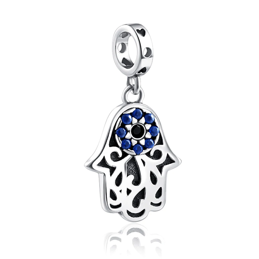 Nuovo 925 Sterling Silver Blue Eye & grecia cristo croce Buddha Charms Bead Fit bracciali con ciondolo originali Charm gioielli da donna fai da te