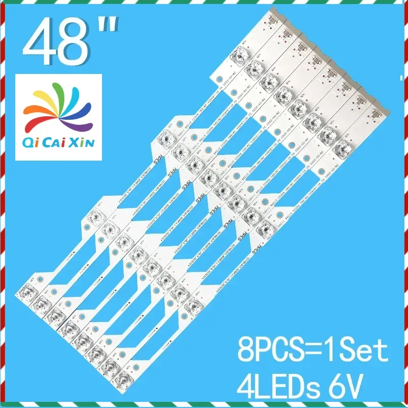 LED Backlight strip for GIC48LB14_3030F2.1_V0.9 4C-LB4804-ZM1 ZM01J L48P1-CUD L48P1S-CF 48P1FS 48P1CFS LVF480ND1L