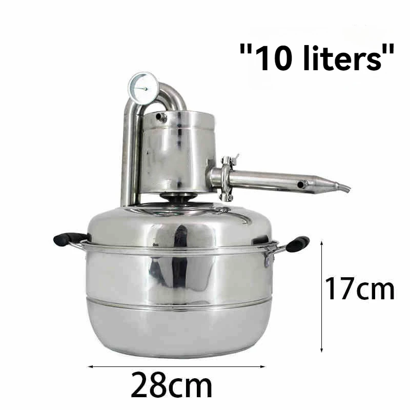 

New 10L Water Alcohol Distiller Home Small Brew Kit Still Wine Making Brewing Machine Distillation Equipment