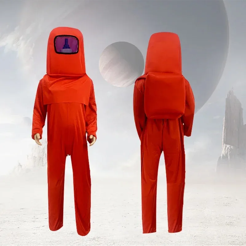 2024 Hot Game Space Kill Costume Anime Mask Backpack Bodysuit Carnival Cosplay Jumpsuit Kids Halloween Dress Up New