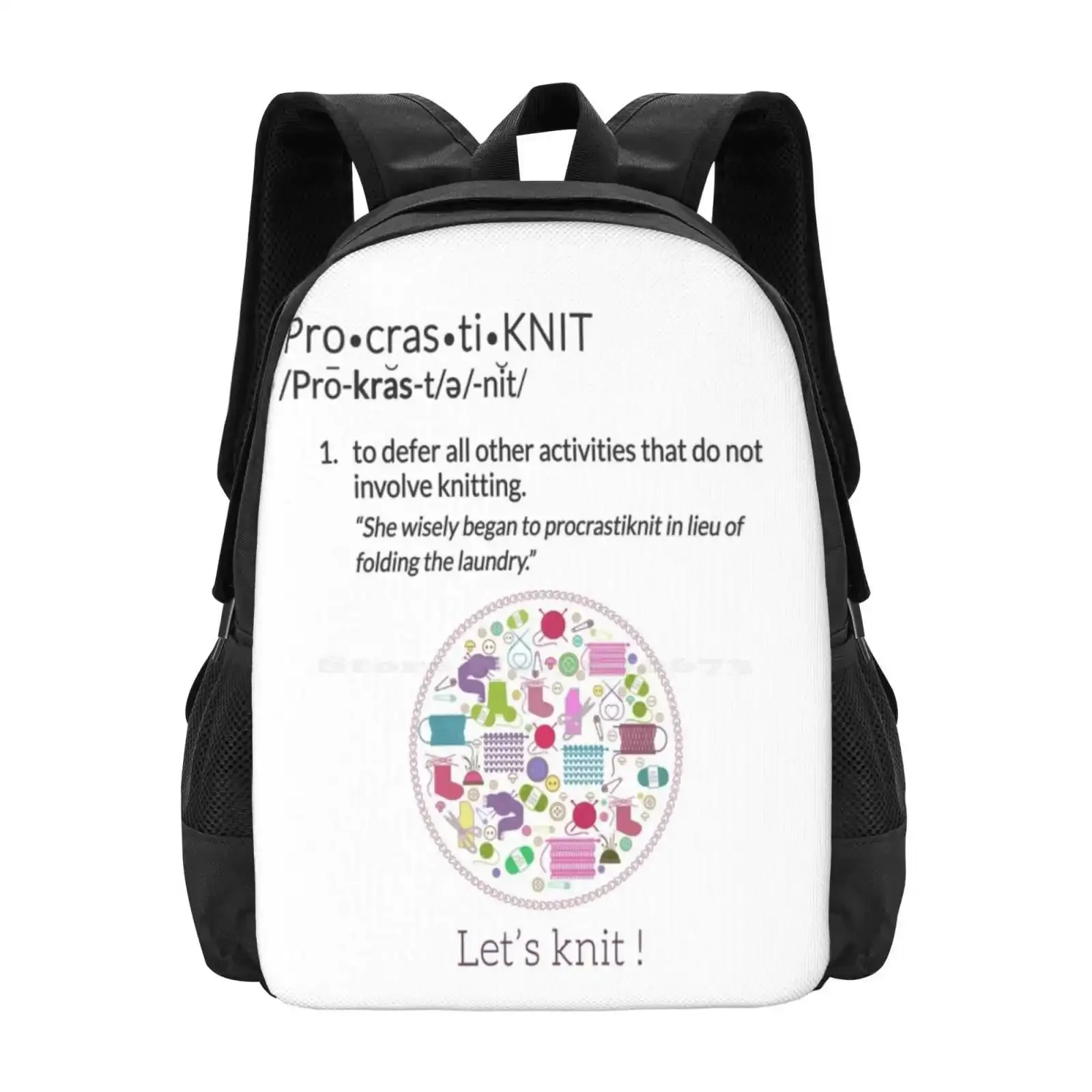 

Вязание товары Procrastiknit-To Defer All Activities Другое, чем вязаные школьные сумки для девочек-подростков, дорожные сумки для ноутбуков I