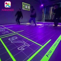 Funspace Amusement Park Interactive Floor Hologram Projector Interactive Games Projection System